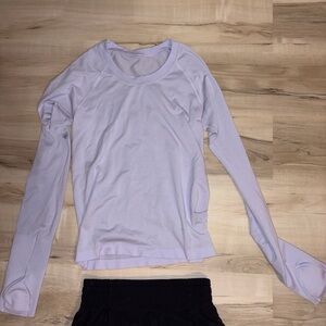 Lulu Lemon purple long sleeve (swiftly tech)